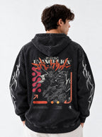Nerv Motto – Hoodie – model shot | Neon Genesis Evangelion
