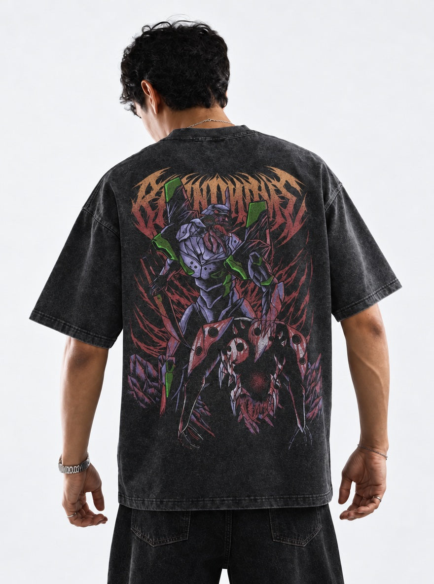 Metal Unit-01 – T-Shirt – model shot | Neon Genesis Evangelion