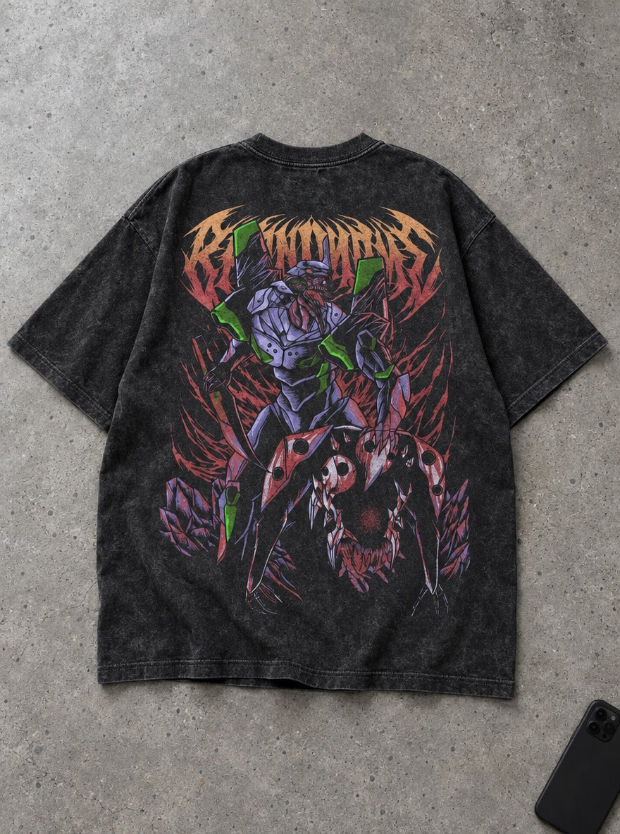 Metal Unit-01 – T-Shirt – flat-lay | Neon Genesis Evangelion