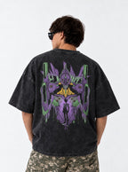 Shinji & Unit-01 – T-Shirt – model shot | Neon Genesis Evangelion
