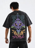 Unit-01 Sigil – T-Shirt – model shot | Neon Genesis Evangelion