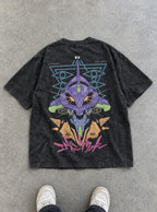 Unit-01 Sigil – T-Shirt – flat-lay | Neon Genesis Evangelion