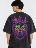 Unit-01 Neon Mask – T-Shirt – model shot | Neon Genesis Evangelion