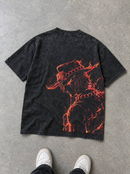 Ace Blaze – T-Shirt – flat-lay | One Piece