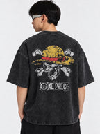 Straw Hat Jolly Roger – T-Shirt – model shot | One Piece