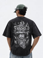 Ace Hat Flames – T-Shirt – model shot | One Piece