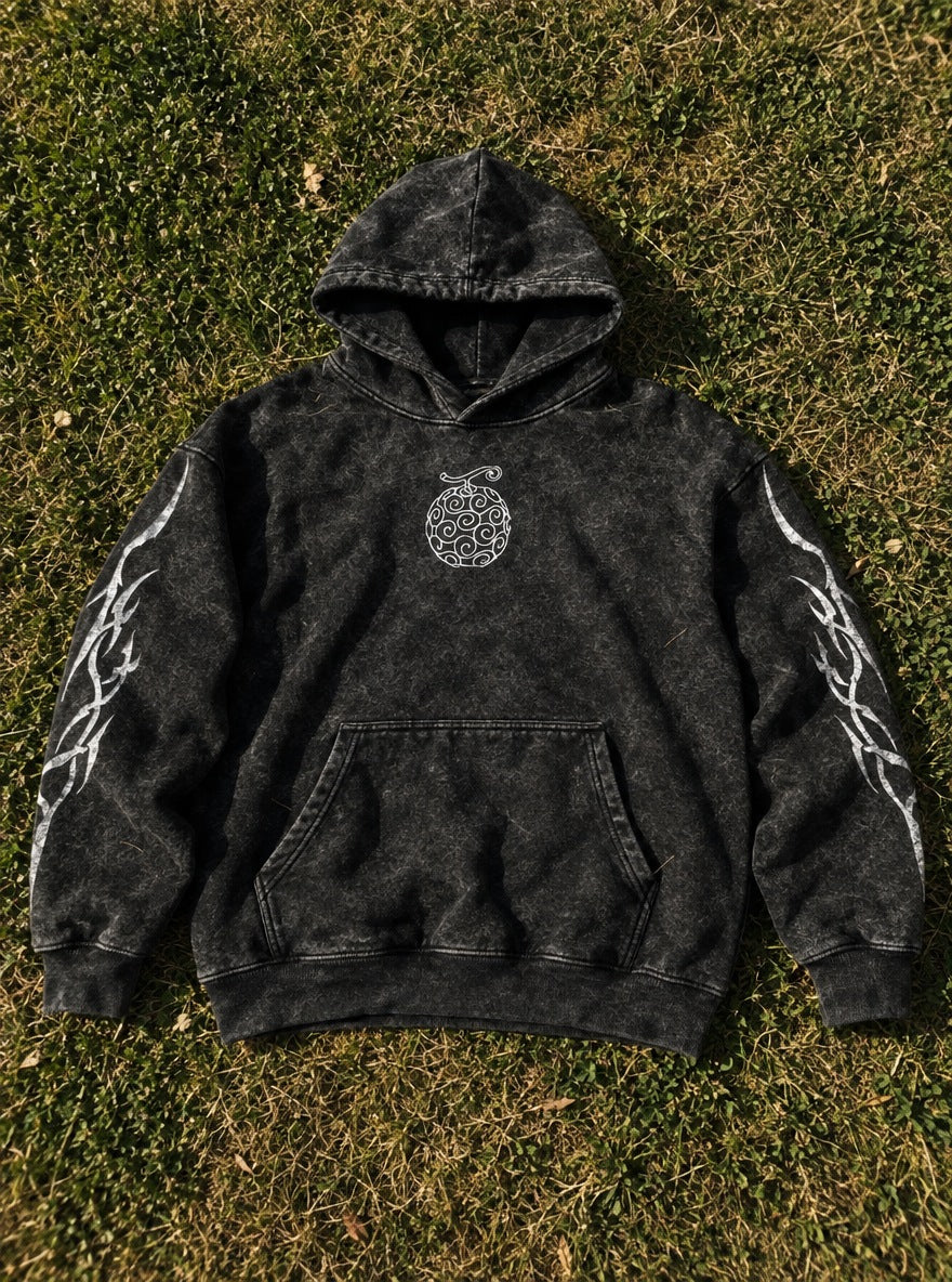 Devil Fruit – Hoodie – flat-lay | One Piece