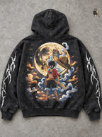 Luffy Full Moon – Hoodie – flat-lay | One Piece