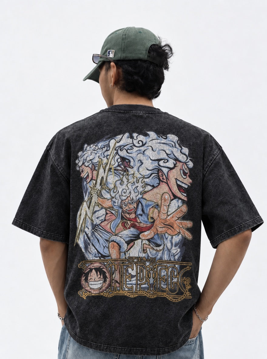 Nika Lightning – T-Shirt – model shot | One Piece
