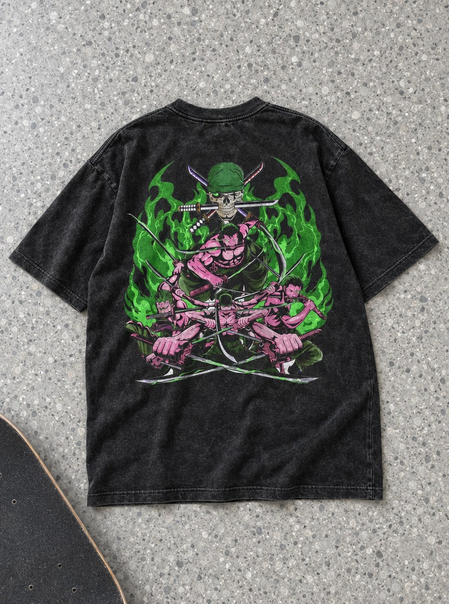 Zoro Asura – T-Shirt – flat-lay | One Piece