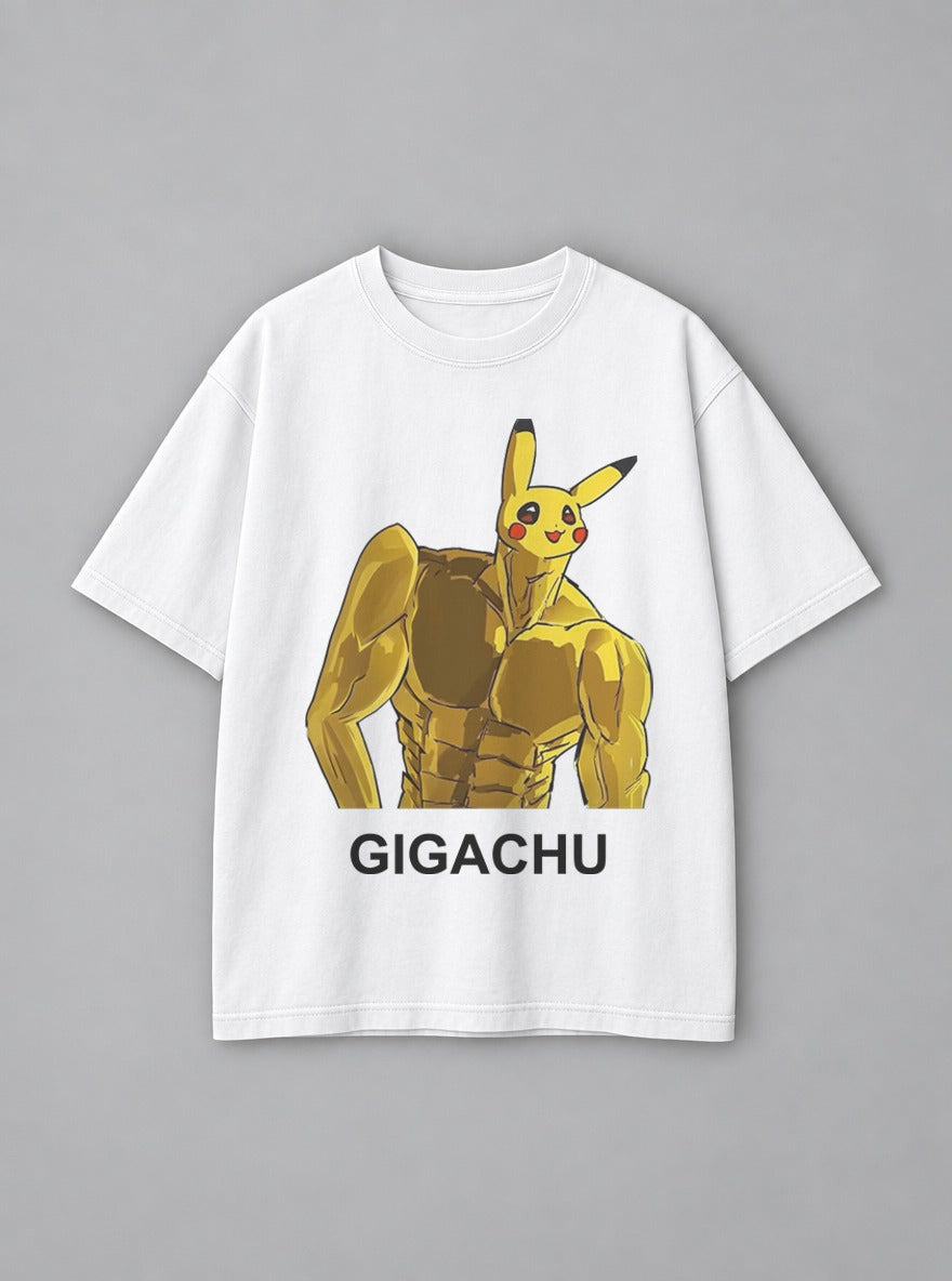 Gigachu – White Tee – mockup | Pokemon