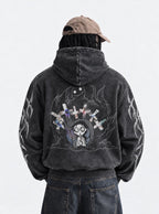 Grinning Shadow – Hoodie – model shot | Re Zero