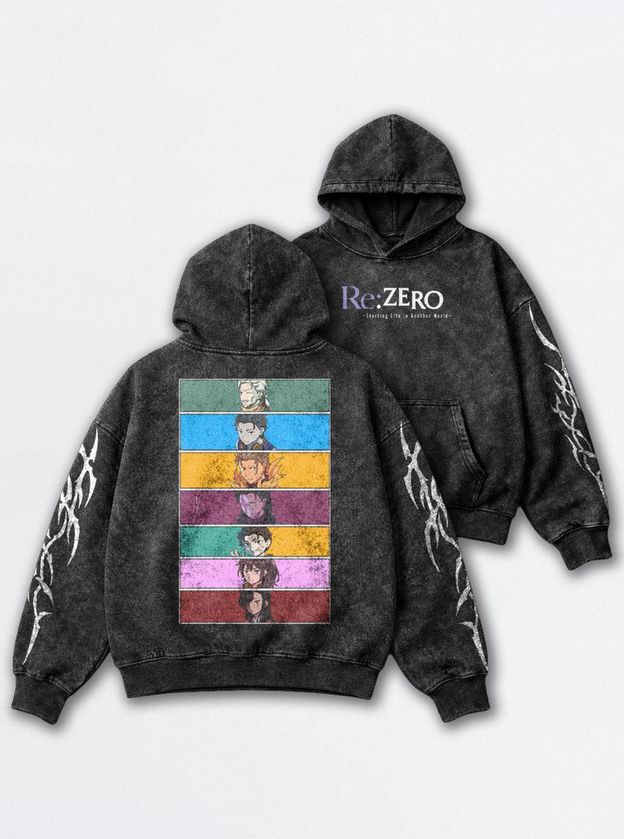 Panel Lineup – Hoodie – mockup | Re Zero
