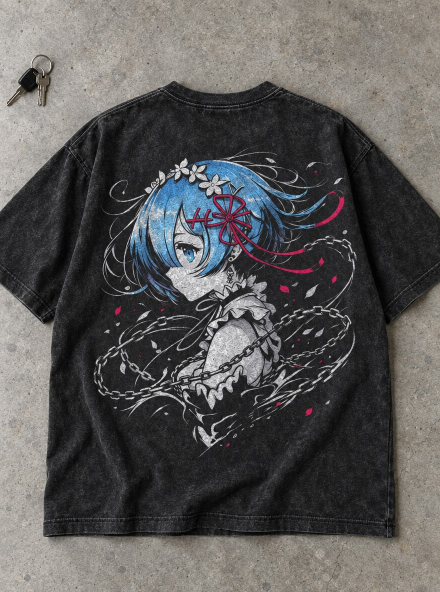 Petal Chains – T-Shirt – flat-lay | Re Zero