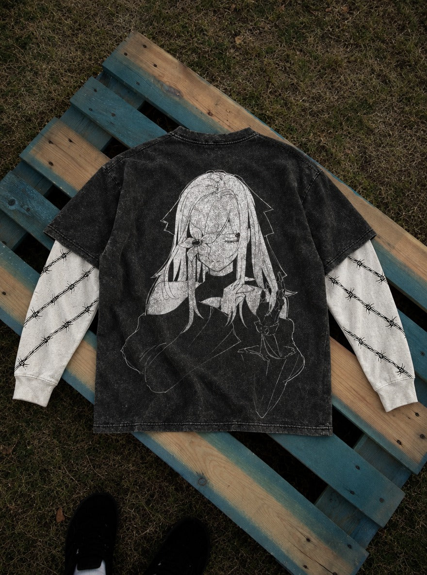 Petal Veil – Double Sleeves – flat-lay | Re Zero