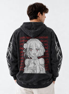 Scribbled Heart – Hoodie – model shot | Re Zero