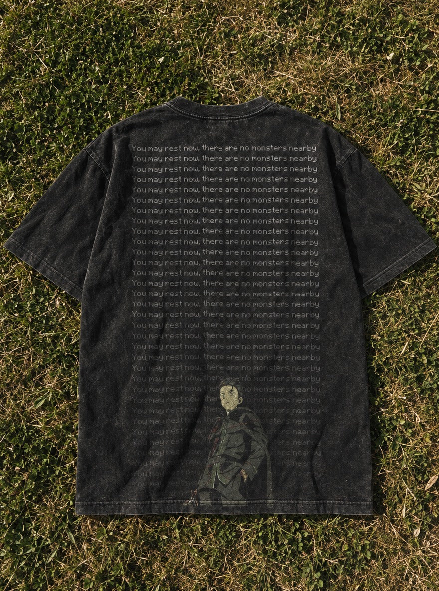Shadow Swordsman – T-Shirt – flat-lay | Re Zero