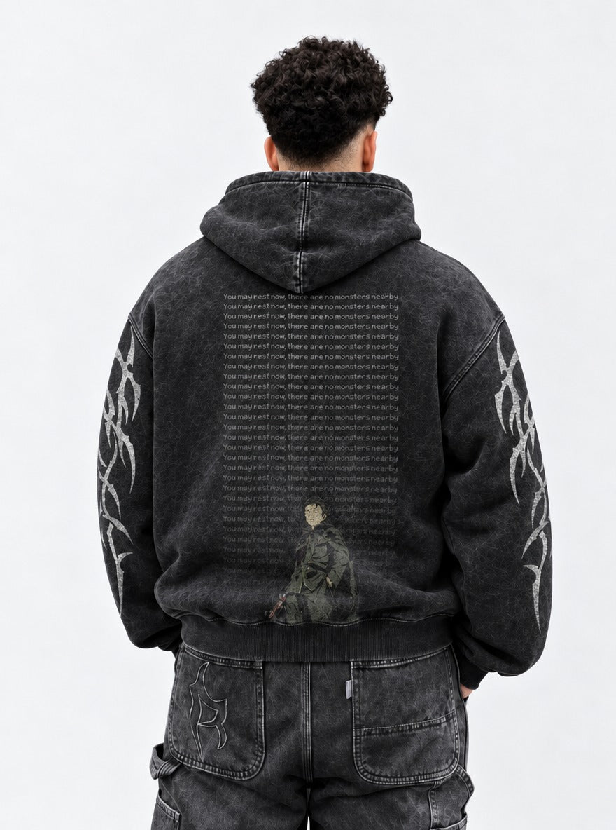 Shadow Swordsman – Hoodie – model shot | Re Zero