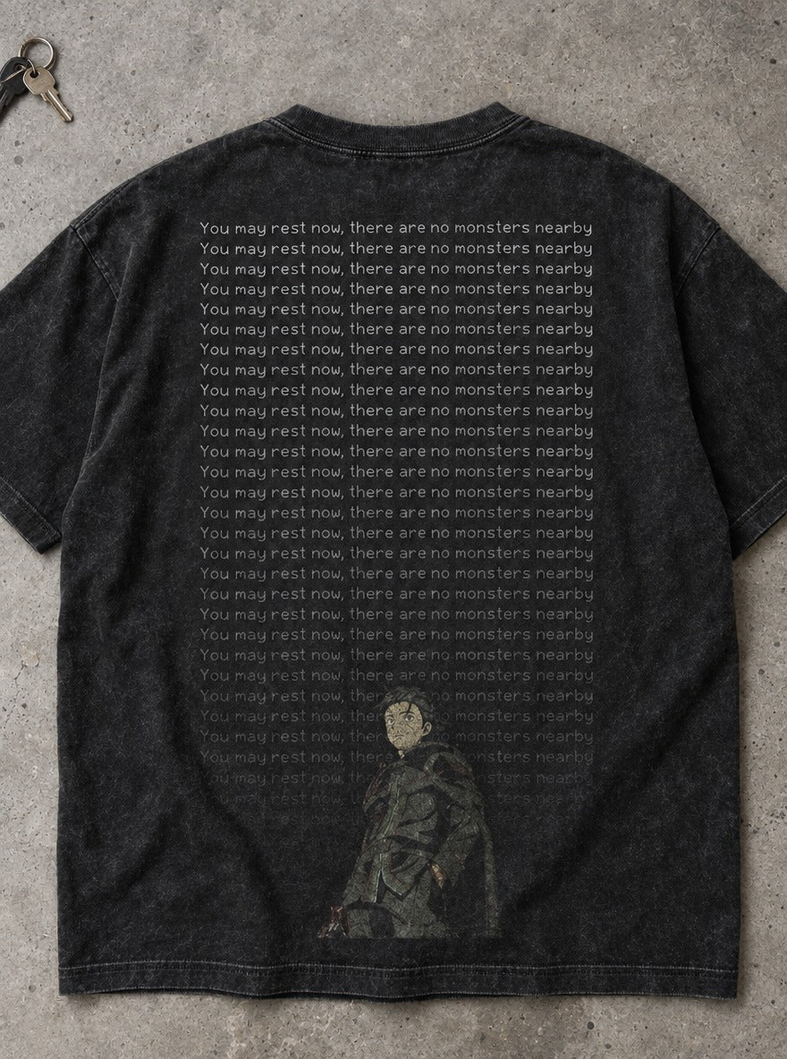 Shadow Swordsman – T-Shirt – flat-lay | Re Zero