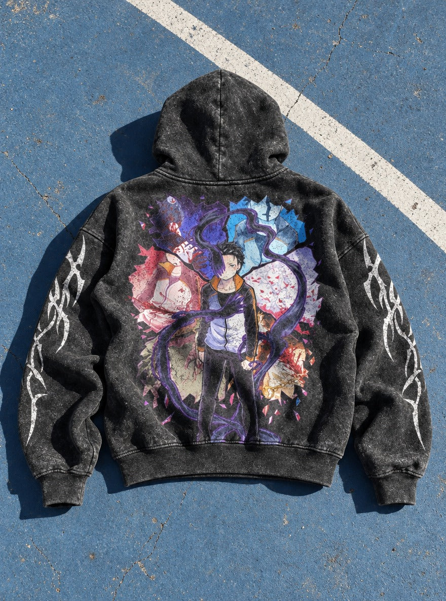 Shattered Tendrils – Hoodie – flat-lay | Re Zero