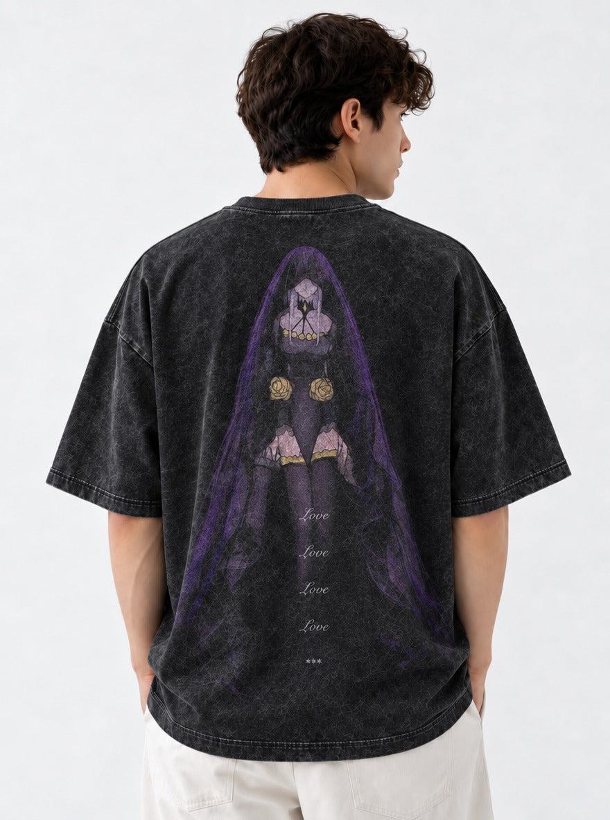 Veiled Rose – T-Shirt – model shot | Re Zero