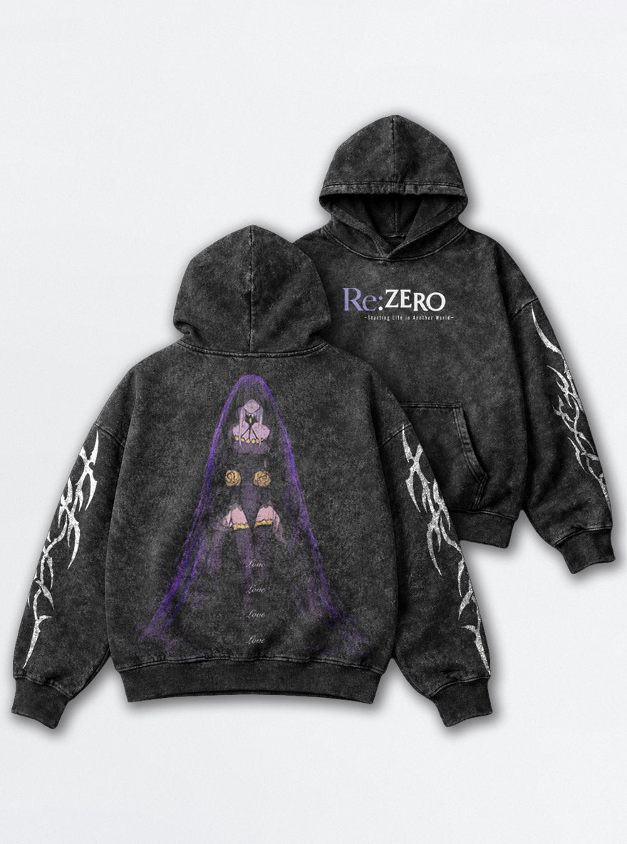 Veiled Rose – Hoodie – mockup | Re Zero