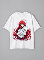 Rias Gremory – White Tee – mockup | Meme Tees