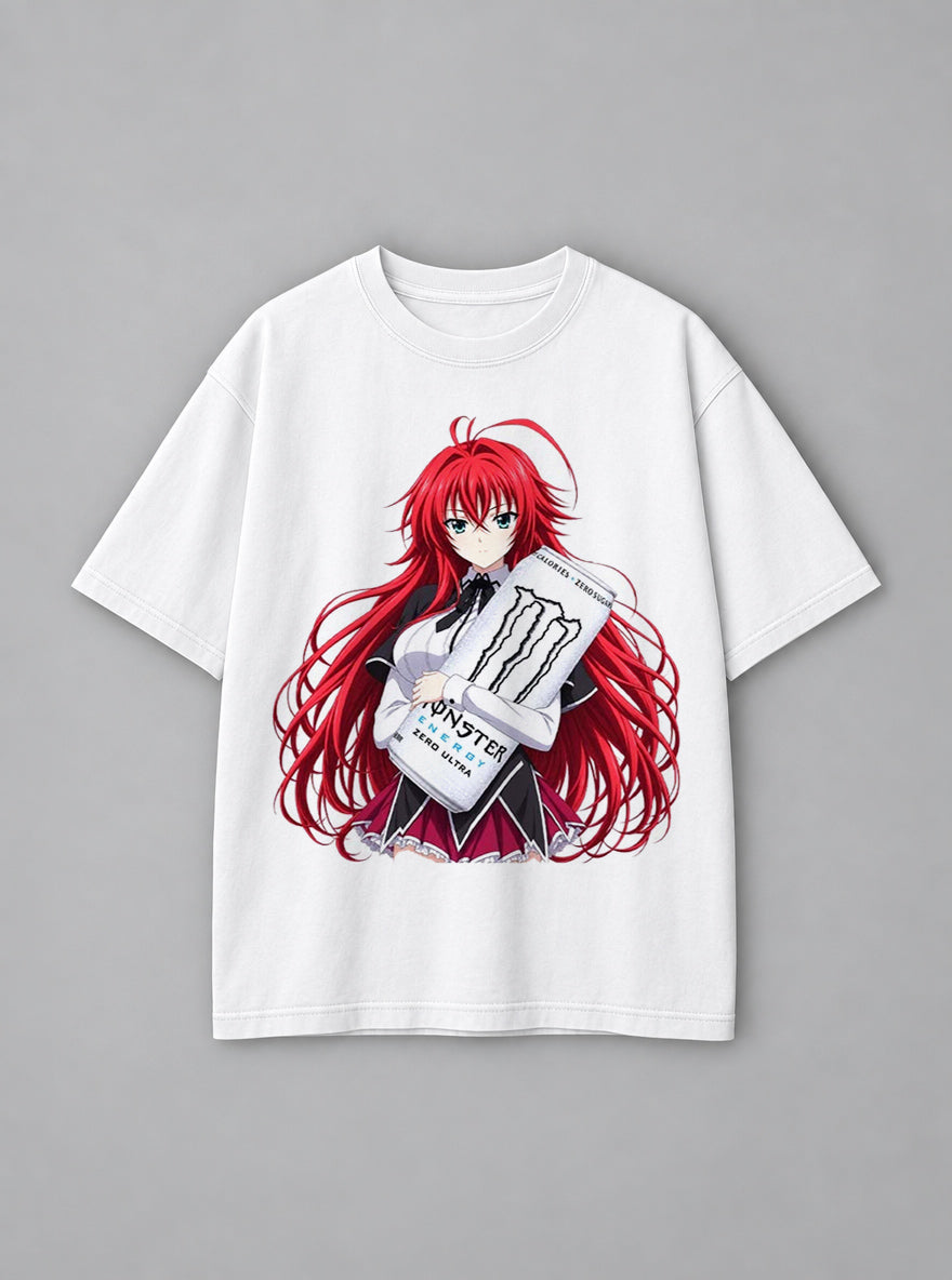 Rias Gremory – White Tee – mockup | Meme Tees