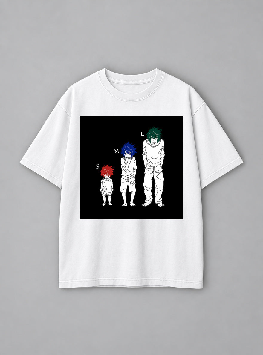 S M L – White Tee – mockup | Meme Tees