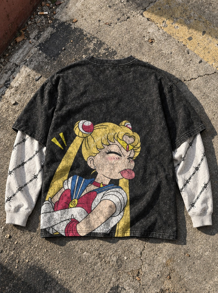 Cheeky Pose – Double Sleeves – flat-lay | Sailor Moon