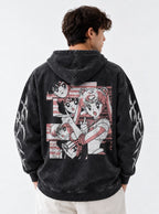 Coral Collage – Hoodie – model shot | Sailor Moon