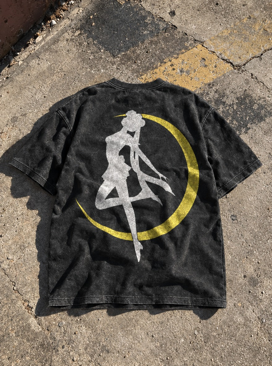 Crescent Perch – T-Shirt – flat-lay | Sailor Moon