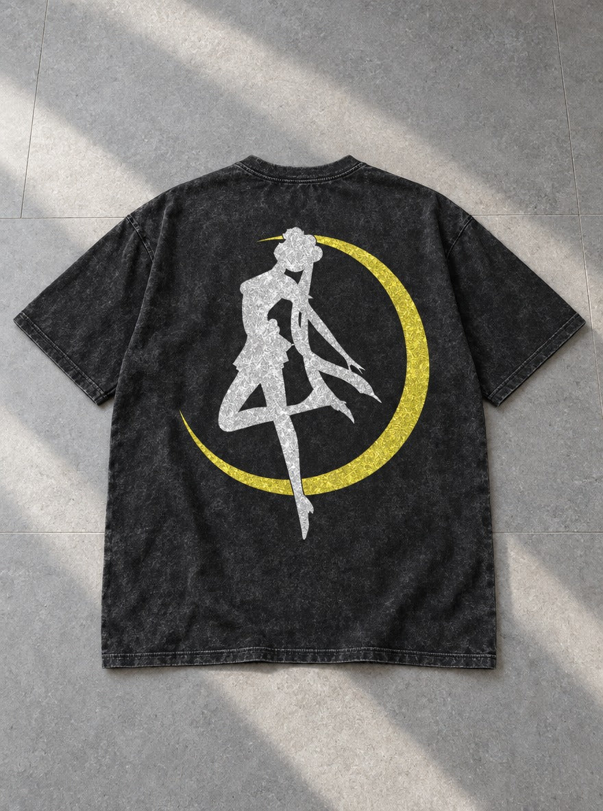 Crescent Perch – T-Shirt – flat-lay | Sailor Moon