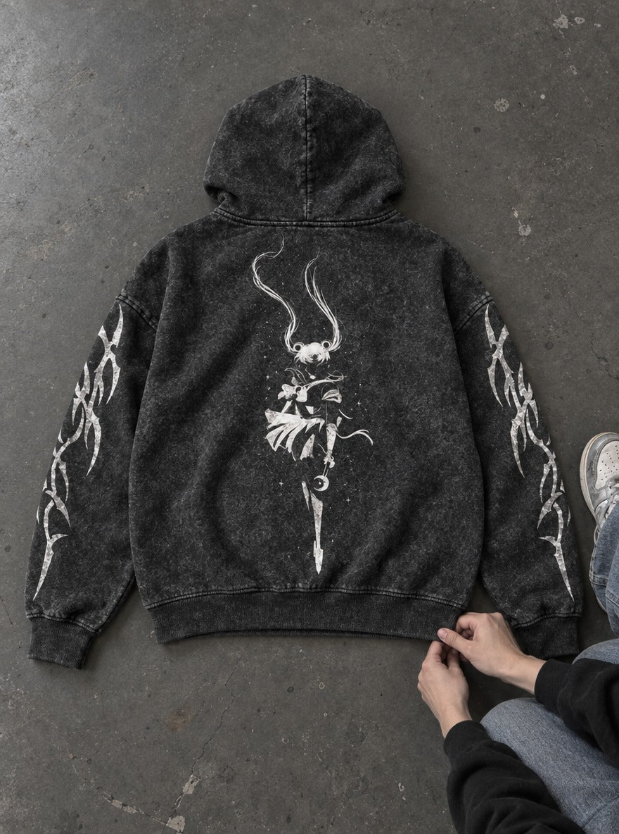 Crescent Wand – Hoodie – flat-lay | Sailor Moon