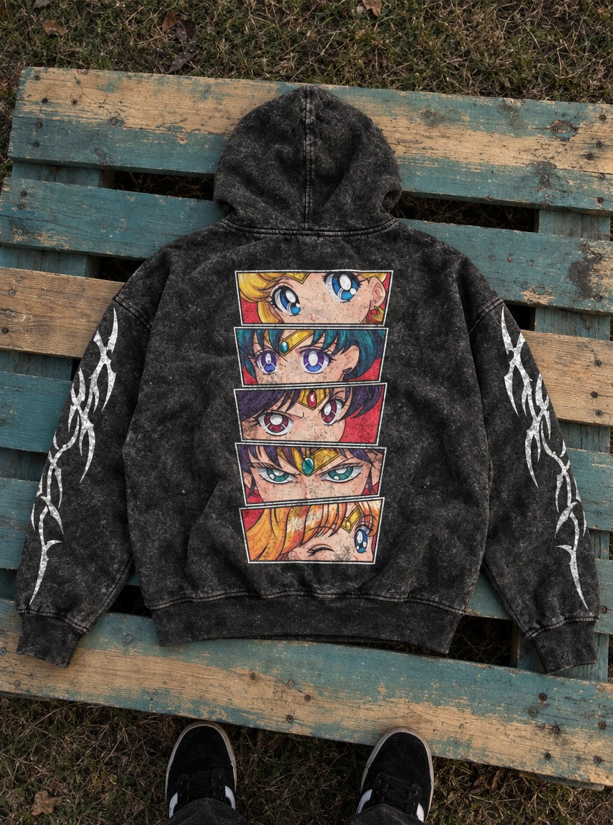 Gilded Panels – Hoodie – flat-lay | Sailor Moon