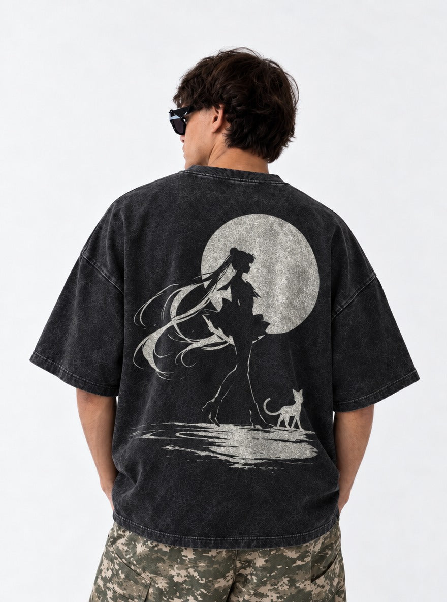 Moonlit Companion – T-Shirt – model shot | Sailor Moon