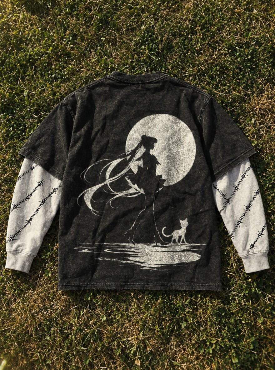 Moonlit Companion – Double Sleeves – flat-lay | Sailor Moon