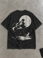 Moonlit Companion – T-Shirt – flat-lay | Sailor Moon