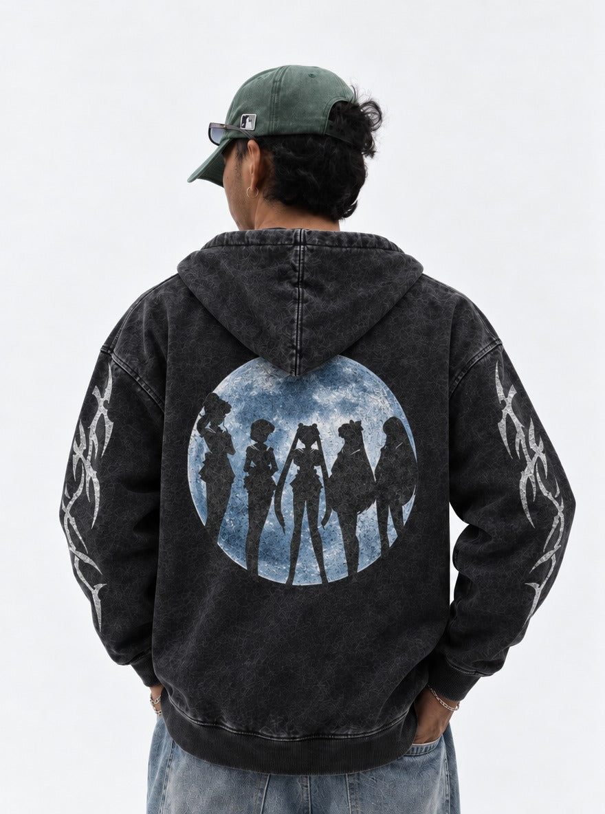 Moonlit Five – Hoodie – model shot | Sailor Moon