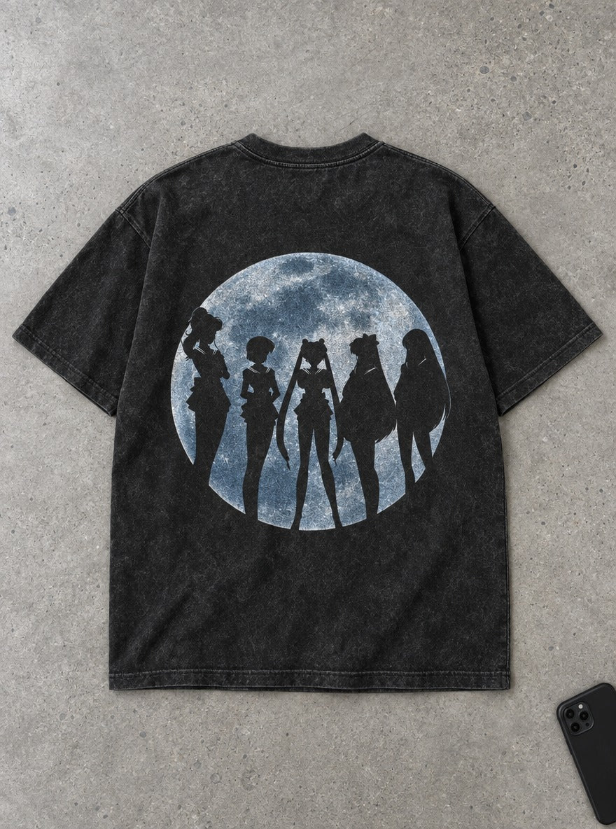 Moonlit Five – T-Shirt – flat-lay | Sailor Moon