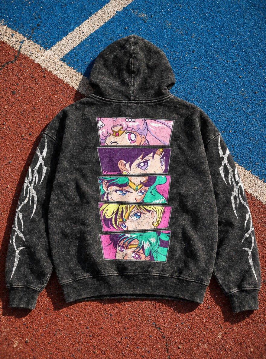 Slanted Panels – Hoodie – flat-lay | Sailor Moon