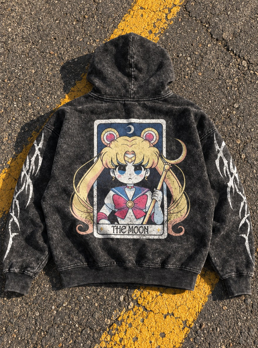 Tarot Maiden – Hoodie – flat-lay | Sailor Moon