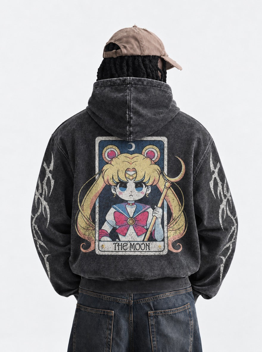 Tarot Maiden – Hoodie – model shot | Sailor Moon