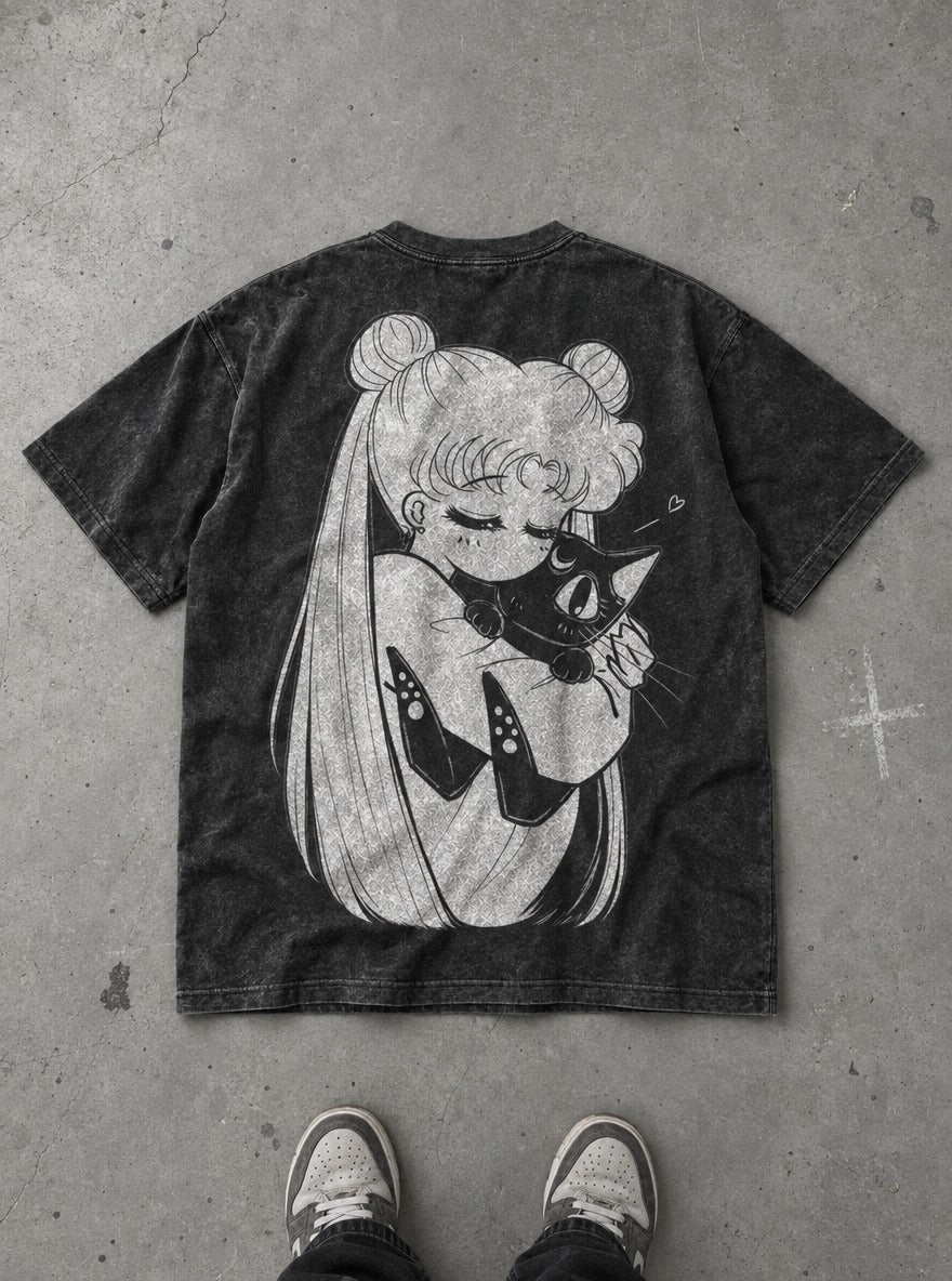 Tender Embrace – T-Shirt – flat-lay | Sailor Moon