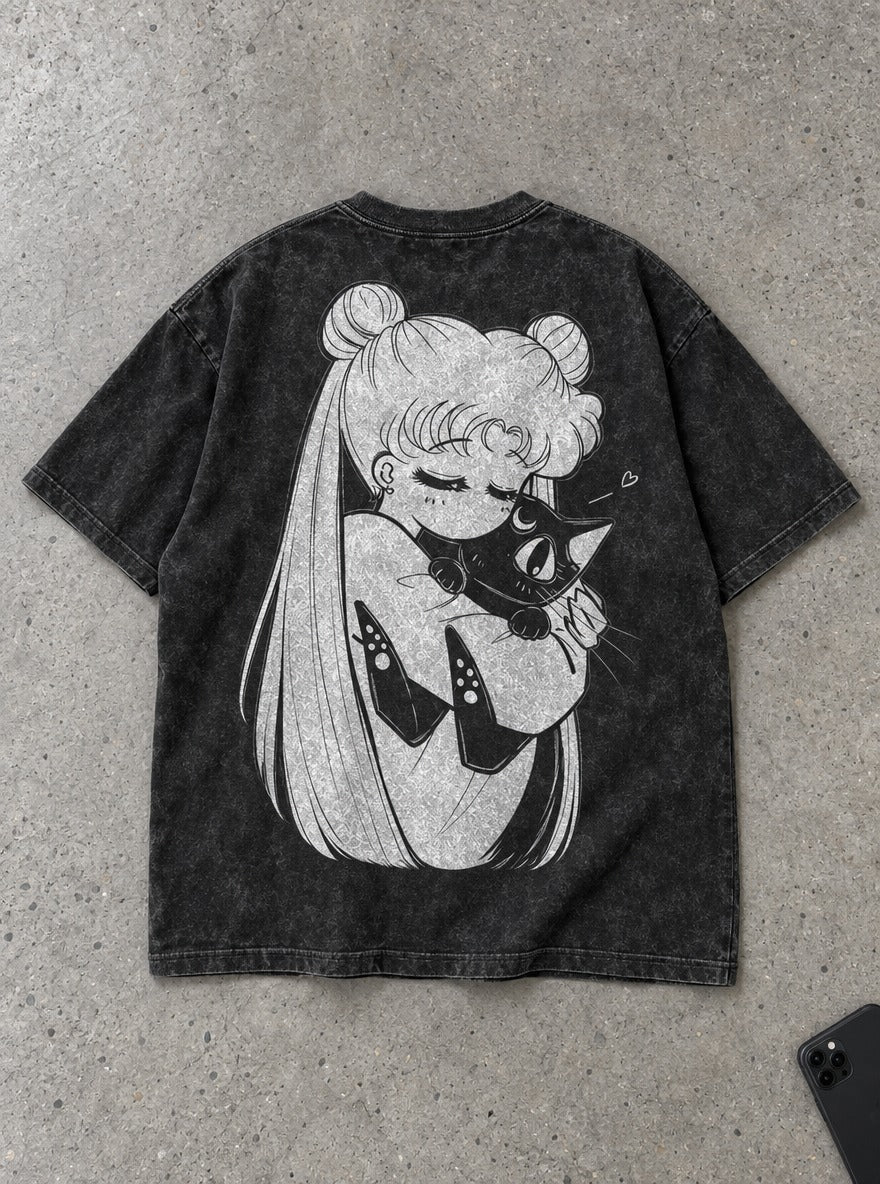 Tender Embrace – T-Shirt – flat-lay | Sailor Moon