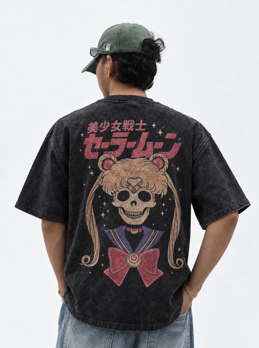 Twintail Skull – T-Shirt – model shot | Sailor Moon