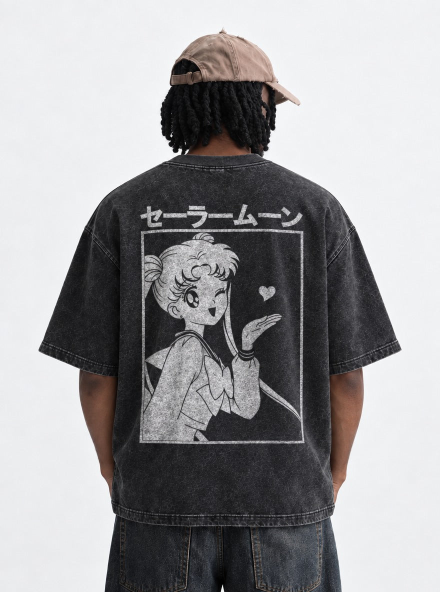 Winking Heart – T-Shirt – model shot | Sailor Moon