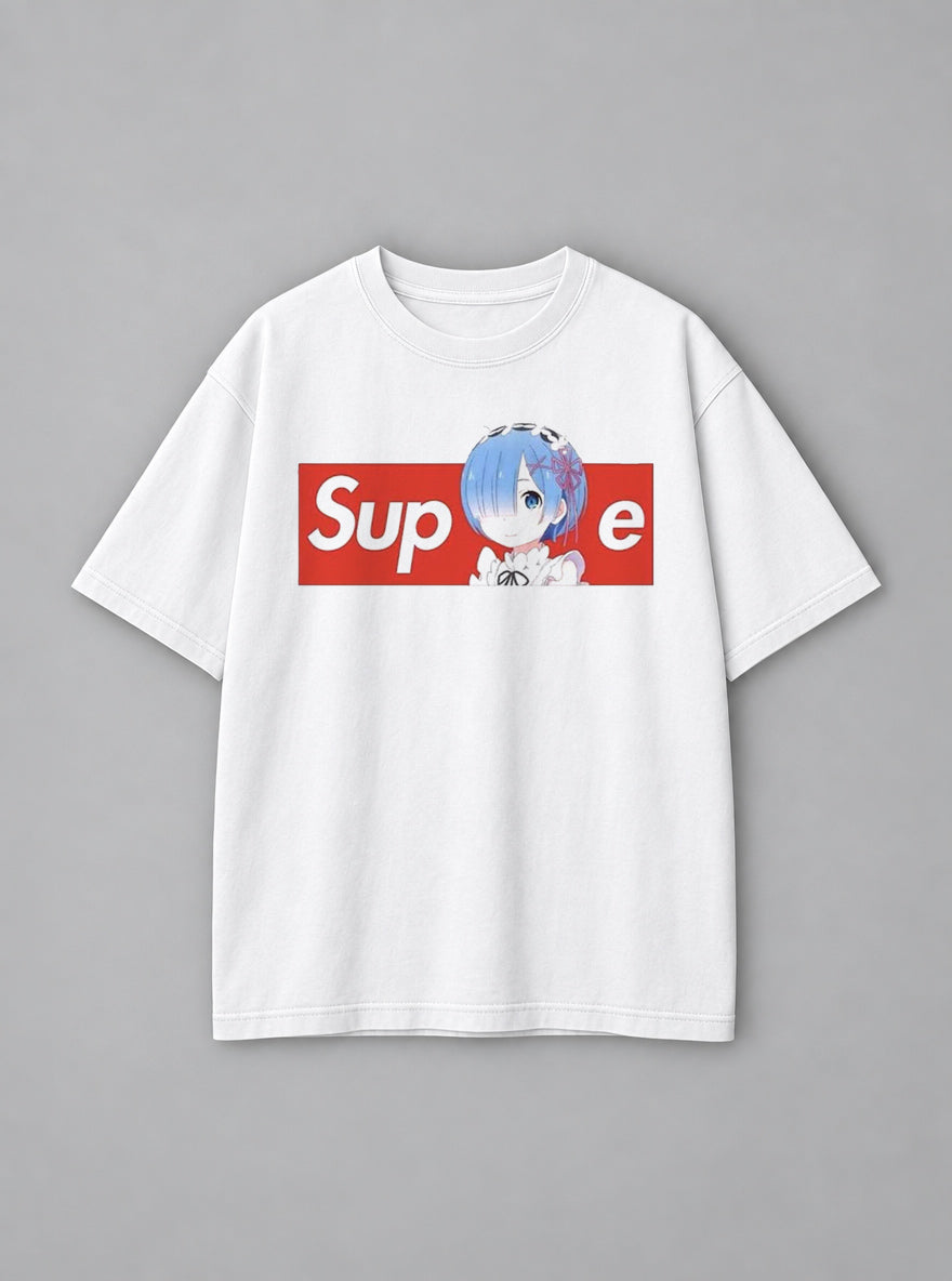 Supreme – White Tee – mockup | Meme Tees