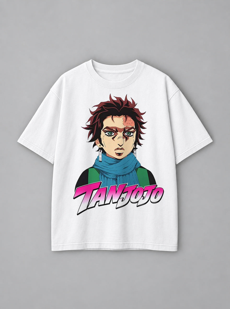 TanJoJo – White Tee – mockup | Meme Tees