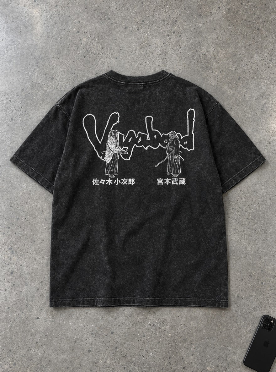 Kojiro & Musashi – T-Shirt – flat-lay | Vagabond